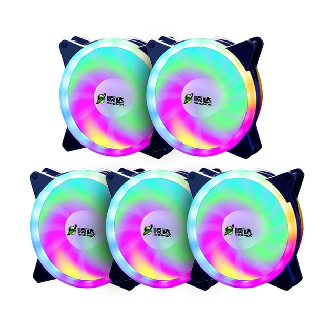 Caja RGB 120 mm Ventilador Chasis Enfriador Velocidad ajustable / Control remoto / Concent Abanopi Ventilador de caja