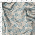 thumbnail image 3 of Soimoi Florals Print,Cotton Cambric, Quilting Fabric Sold by The Yard 42 Inch Wide, Medium Weight Cotton Fabric, SewingSupplies, Beige, 3 of 6
