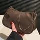 thumbnail image 4 of Bolsa vagabundo de moda para mujer, de axila versátil con cadena Simple para regalo (marrón) Sywqhk Para Estrenar, 4 of 9