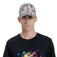 thumbnail image 4 of Fotbe London Symbols1 Gorro Clásico de Béisbol, Gorra Ajustable con Broche Snapback, Gorro de Exterior de Algodón Suave, 4 of 6
