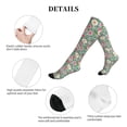 thumbnail image 5 of Lsque Rose Flowers Pattern Sport Compression Socks for Men & Women 15-20 mmHg Knee High Nurse Pregnant Running Medical and Travel Athletic, 5 of 6