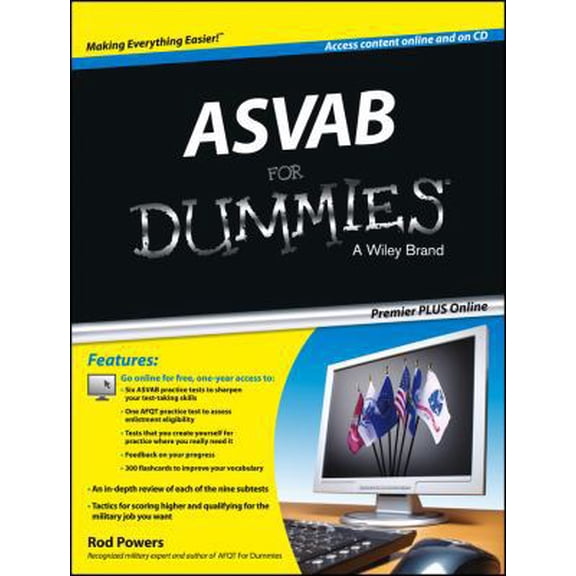 Pre-Owned ASVAB For Dummies, Premier Plus (with Free Online Practice Tests) (Paperback) 1118525531 9781118525531