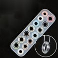 thumbnail image 3 of Silicone Ring Molds Resin Casting Molds For UV Resin Epoxy Resin Jewelry Making White 257x82x8~8.5mm Inner Size: 22~28mm, 3 of 8