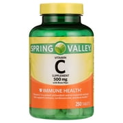 Spring Valley Vitamin C Supplement with Rose Hips, 500 mg, 250 Count