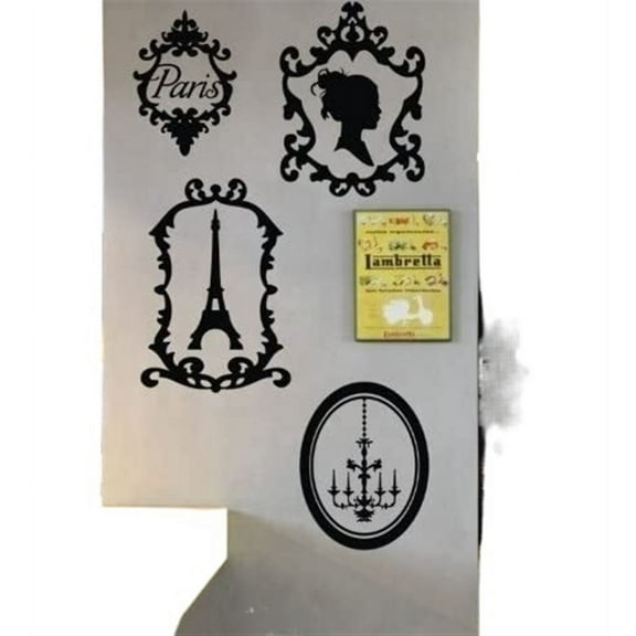 Home Decor Vinyl Wall Quote Sticker Black Picture Frame Paris Tower Room Decal Art Mural Wallpaper
