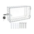 thumbnail image 4 of Caja de seguridad para termostato con llave, cubierta para panel de control de calefacción y aire acondicionado, universal, transparente, con cerradur, 4 of 9