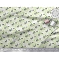 thumbnail image 2 of Soimoi Green Cotton Duck Fabric Tree Animal Decor Fabric Printed Yard 44 Inch Wide, 2 of 3