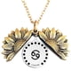 thumbnail image 1 of 12 Constelación del zodiaco Collar con medallón de girasol Letra inspiradora Collar con colgante de girasol Collar de cadena de clavícula Regalo de joyería para mujer Novia Wmkox8yii  fajkfhkj188, 1 of 1