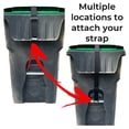 thumbnail image 3 of American-Made Premium Garbage Strap, Adjustable Garbage Can Security Strap, Heavy Duty Material, Black - By Garbage Commander, 3 of 11