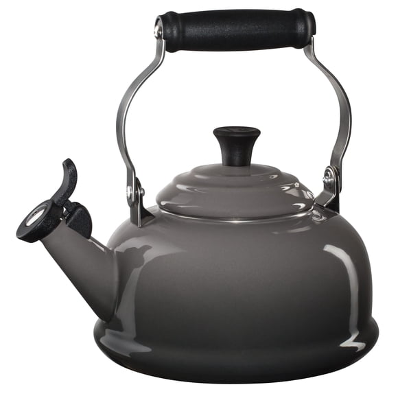 Tetera Le Creuset esmaltada sobre acero silbando ostra de 1,6 L