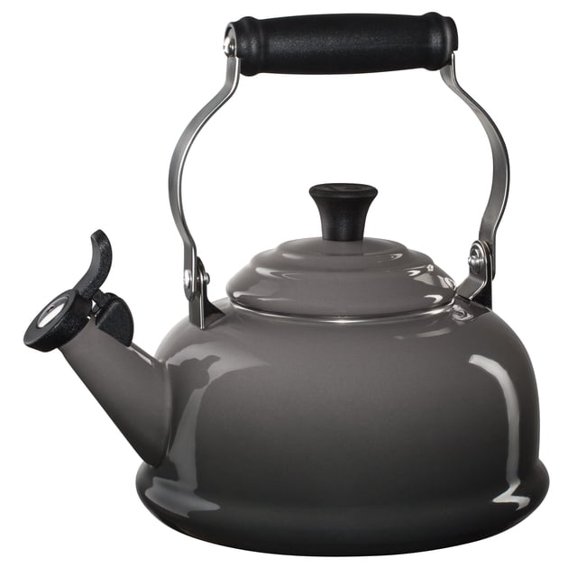 Tetera Le Creuset esmaltada sobre acero silbando ostra de 1,6 L