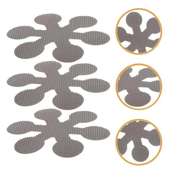 ELAYARD 20Pcs Non Slip Shower Stickers Grey Peva Bathtub Adhesive Decals for Bathroom Safety