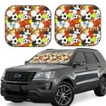 thumbnail image 1 of Wukai Colorful Balls Car Front Windshield Sun Shade,Sun Visor Shield Block Automotive Interior Protector Blocks UV Rays-Medium, 1 of 6