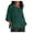 Green, variant on Summer Linen Tops for Women Casual Round Neck Loose Cropped Sleeve Blouse Shirt, Purple XXL