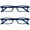 Blue - 2 Pairs, variant on OPULIZE TED Reading Glasses - 2 Pack - Narrow Lightweight Frame - Transparent Baby Pink - Mens Womens - Scratch Resistant, Spring Hinges - RR17-3 - +3.00