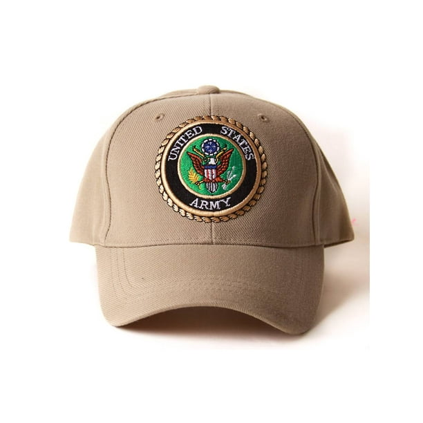 United States Army Insignia Style Military Hat Beige