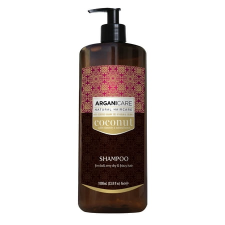 Arganicare Hydrating Coconut Shampoo with Certified Oils of Argan and Coconut for dull, very dry and frizzy hair 33.8 fl. (Best Shampoo For Dull And Frizzy Hair)