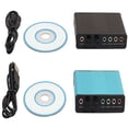 thumbnail image 1 of Cheers.US USB 2.0 External 6 Channel 5.1 Optical Audio Sound Card for Notebook Laptop PC, 1 of 6