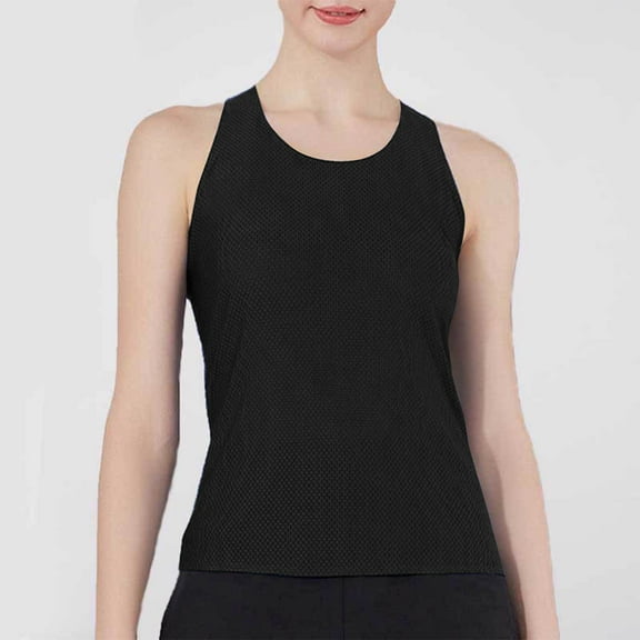 Levmjia Women Tank Tops Cotton Casual Sleeveless Shirts Summer Comfortable Stretchy Slim Fit Solid Color Basic Tees for Daily Wear