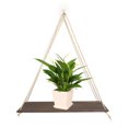 thumbnail image 3 of Flmtop Wooden Wall Hanging Planter Flower Pot Shelf Storage Rack Home Garden Decor, 3 of 9