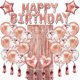thumbnail image 1 of Paquete de globos de papel de aluminio de cumpleaños de seda de lluvia de oro rosa l, 1 of 5