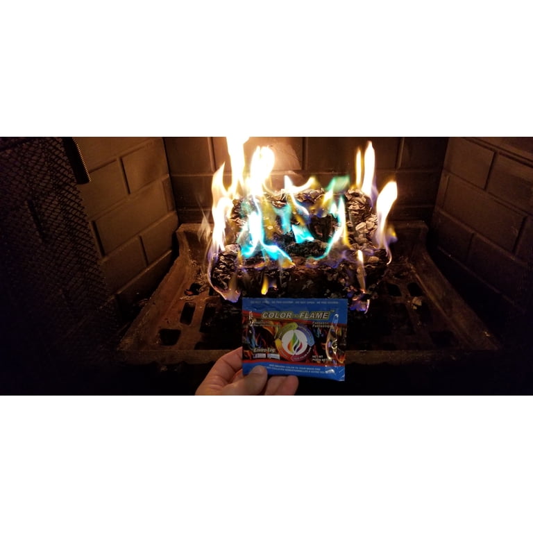 Enviro-Log Color-Flame Multi-color Wood Fire Effect Packet, 3 Count, .87 x  4.5 x 5 - Walmart.com