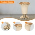 thumbnail image 6 of deevoka Wedding Flower Vase Planter Creative Bouquet Vase for Party Living Room Home Gold S 12cmx20cm, 6 of 9