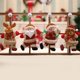 thumbnail image 3 of Juegos de adornos para árboles de Navidad, muñecos de tela escocesa y felpa de Navidad de 4 piezas para decoración, Papá Noel/muñeco de nieve/alce/oso WD.WDQZL Hogar, 3 of 6