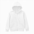 thumbnail image 5 of Staki Kids Heavyweight Zip Up Hoodie Jacket Premium Kangaroo Pocket Long Sleeve Durable Everyday Sweater 3-12Y(White,7-8 Years), 5 of 5