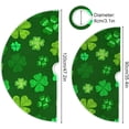 thumbnail image 3 of GZHJMY St. Patrick's Day Shamrock Christmas Tree Skirt Double Layers Fine Tree Skirt for Christmas Handicraft for Holiday Party, New Year Festive Decoration 36 Inches, 3 of 6