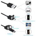 thumbnail image 2 of USB Snake Inspection Camera, IP67 Waterproof USB C Endoscope, Type-C Camera with 6 Adjustable LED Lights for Android, XP, w7, w8, VISTA, W10, 2 of 3