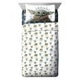 thumbnail image 5 of Baby Yoda Powerful Child 3-Piece Kids Twin/Full Sheet Set, Microfiber, White, Star Wars, 5 of 8