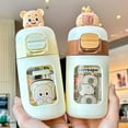 thumbnail image 2 of LANFENG Small Water Bottle with Straw 11.16oz Cutecore Water Bottle Kidcore Aesthetic Water Bottles for Women Teen Girls School Work Travel Going Out Supplies, 2 of 9
