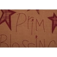 thumbnail image 3 of VHC Brands Ninepatch Star Prim Blessings Pillow 12x12 Country Bedding Accessory, Burgundy, 3 of 3