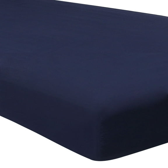 PiccoCasa Queen Fitted Sheet Microfiber 15 inch Pocket Soft Mattress Protector Navy Blue
