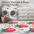 thumbnail image 5 of ODIKA 5'x7' Machine Washable Non-Slip Area Rug, Enchanted Jam Fruit Fantasy Artistic Decoration High Traffic Rug with Pad, Pink, 722807, 5 of 8