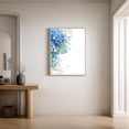 thumbnail image 5 of Blue Floral Hydrangea Plant Canvas Painting Print Wall Art for Living Room Bedroom Decoration Frameless, 5 of 7