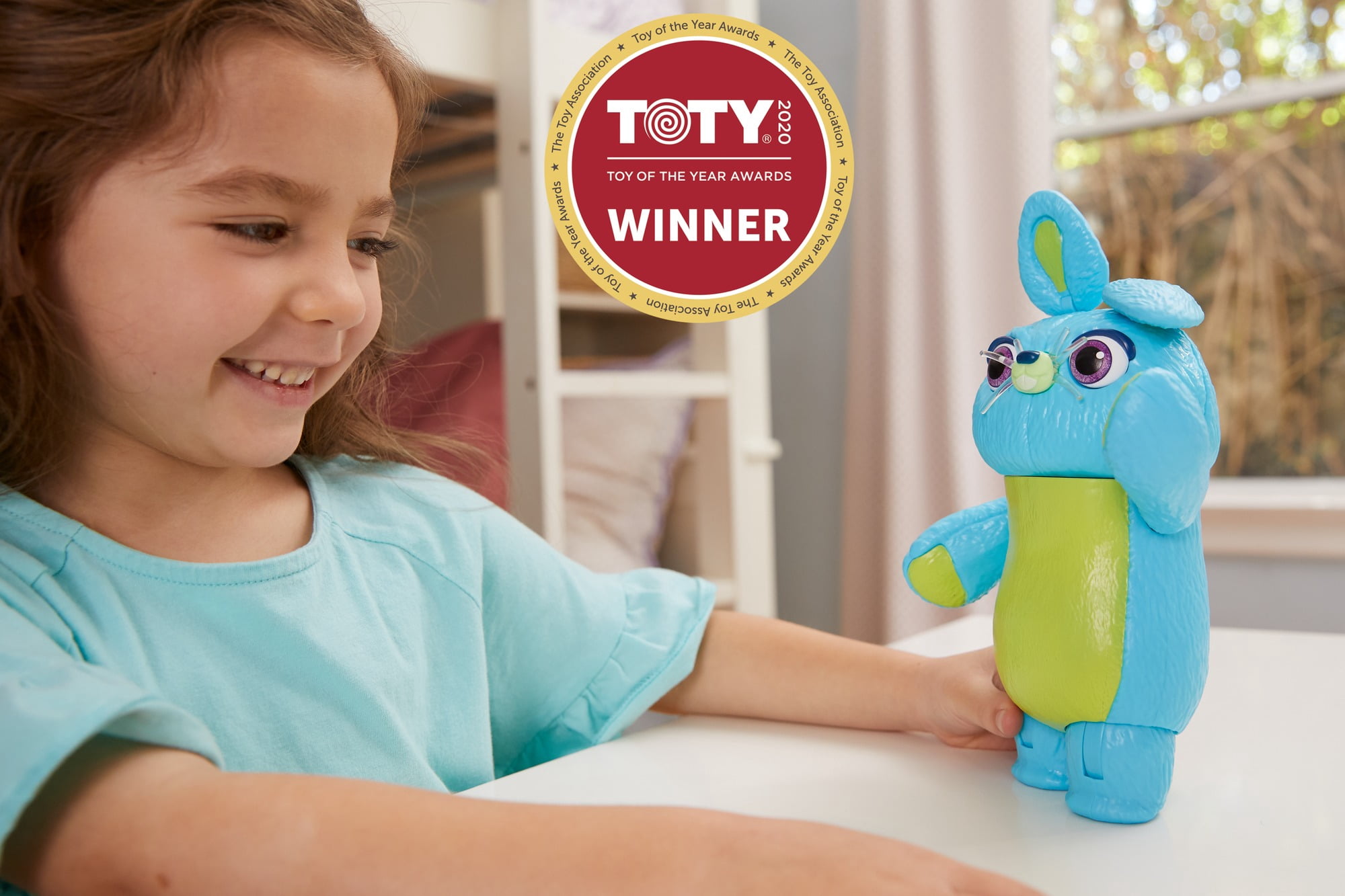 Award Winning Disney/Pixar Toy Story 4 Bunny Figure, 9 In / 22.86 cm Tall