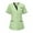 Green, variant on Summer Savings Clearance! Women's Nurses Tunic Uniform, V-Neck Protective Clothing, Medical Clinic Carer Shirt, Comfortable Scrub Top for Work, Hospital, or Healthcare Settings