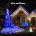 thumbnail image 3 of Luces en Cascada de 317 LEDs BlcTec para Decoración Navideña en Azul, 3 of 7