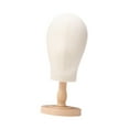 thumbnail image 4 of TISHITA Mannequin Head Multifunctional Hat Rack Standing Stand for Cap Salon Wood Color short, 4 of 8