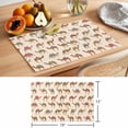 thumbnail image 6 of Summer Camels Placemats Set of 8 Farmhouse Retro Cartoon Desert Animals Place Mats Indoor Wipeable Table Mats Washable Cloth Dining Table Placemats for Kitchen Holiday Party Home Decor 13x19 Inch, 6 of 9
