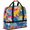 Multicolour 1, variant on Colorful Rainbow Dinosaur Foldable Travel Duffel Bag with Shoe Compartment, Weekend Overnight Carry On Bags for Men Women, Large Sports Gym Luggage