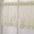 thumbnail image 5 of Modern Jacquard Lace Window Curtain Valance Lace Hem Coffee Short Curtain For Kitchen Cabinet Door Bedroom Home Decor Newest Beige 74x61cm, 5 of 9