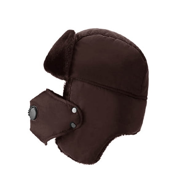 Sonducket Gorro de pelusa de invierno para deportes al aire libre, gorro a prueba de viento para mantener el calor, esquí, senderismo, norte de Europa, Sombreros Café Sonducket AP000312-05