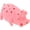 Pink, variant on TETOU Dog Chew Toys for Aggressive Chewers, Small Breed Dog Latex Chew Squeaky Toys Natural Rubber Pig Sound Play Toy for Interactive Dog Playing Emulsion the Dog - Pink