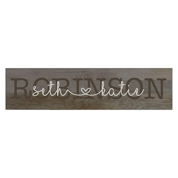 Last Name Welcome Wooden Wall Sign Art Size Barn Wood 10 x 40