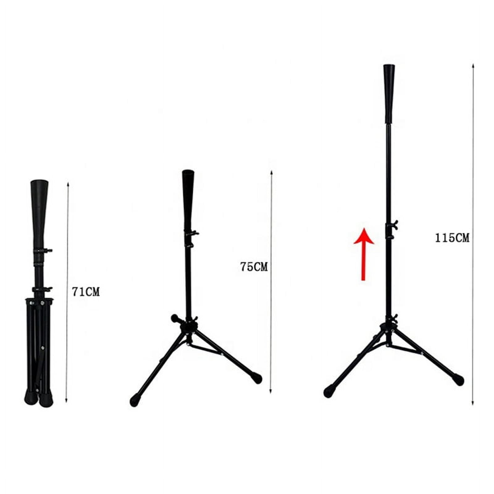 Osfvolr 29.5In-45.3in Baseball Softball Batting Tee for Hitting Height Adjustable Practice Training Travel Tee Ball Stand