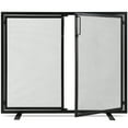 thumbnail image 2 of Best Choice Products 38.5x31in 2-Door Fireplace Screen, Handcrafted Wrought Iron Spark Guard w/ Magnetic Doors - Black, 2 of 8