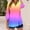 Multicolor002, variant on Womens 3/4 Length Sleeve Tops V Neck Business Gradient Shirts Basic Lapel Cloth Spring Loose Fit Tunic Blouse Fashion Henley Tees
